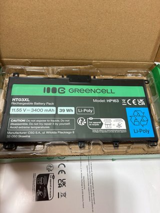 Batería GREEN CELL HT03XL para HP