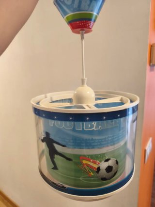 Lámpara infantil de techo fútbol