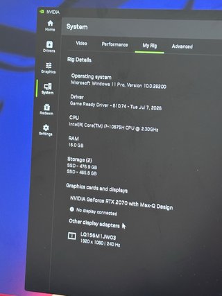 Aorus 15G RTX 2070 240Hz Teclado Mecánico