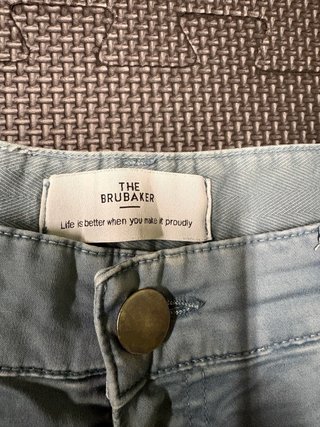 Pantalón Chino Bruebaker Hombre T48 Azul