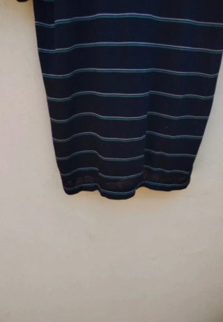 Polo Ellesse Y2K Rayas Azul y Verde