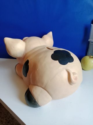 HUCHA CERDO GIGANTE . CERÁMICA