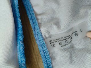 Bikini azul texturizado