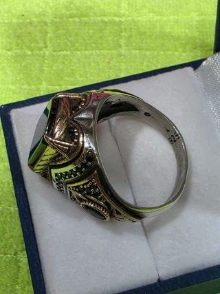 Anillo Plata Ley y Oro 18kl Antiguo Prada