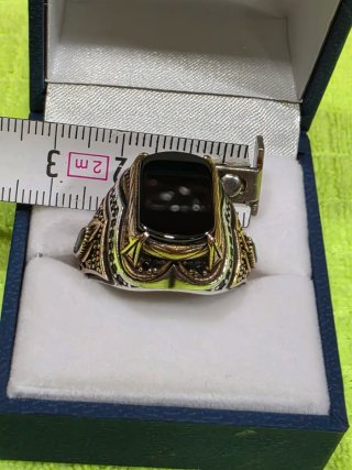Anillo Plata Ley y Oro 18kl Antiguo Prada