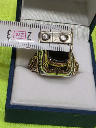Anillo Plata Ley y Oro 18kl Antiguo Prada