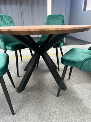 Mesa redonda madera sintética