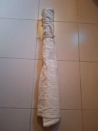 Estor beige de tela