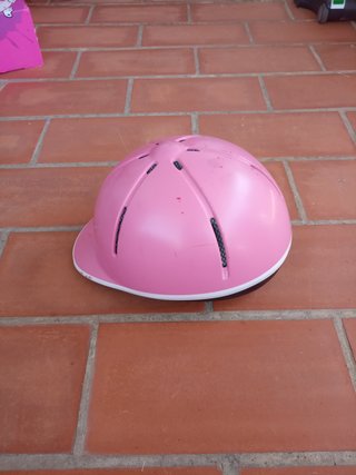 Casco de equitación rosa