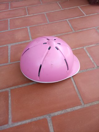 Casco de equitación rosa