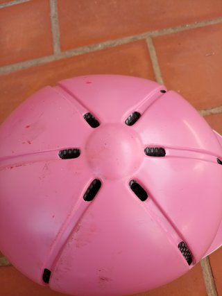 Casco de equitación rosa