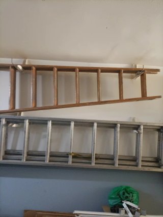 Escalera madera 8 peldaños