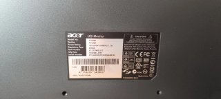 Monitor Acer P19W Nero/Argento