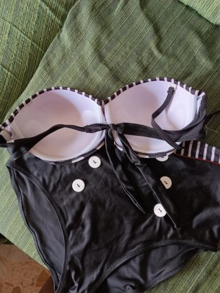Bikini Pin Up Vintage Lunares Talla L