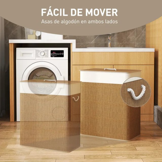 Cesto Ropa - Bambù Beige