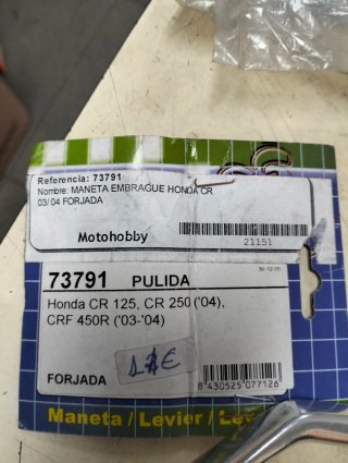 Maneta Embrague Honda CR 125/250 ('04)