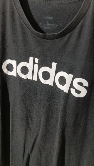 T-shirt Adidas Girocollo Nera Taglia L