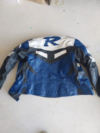Chaqueta Cuero Yamaha Motera Deportiva Hombre