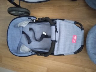 Carrito de muñecas completo: silla, capazo y grupo
