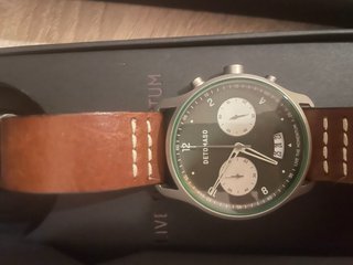 Reloj Detomaso Cronógrafo Verde y Marrón