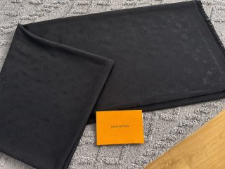 Sciarpa Louis Vuitton Nera Monograma