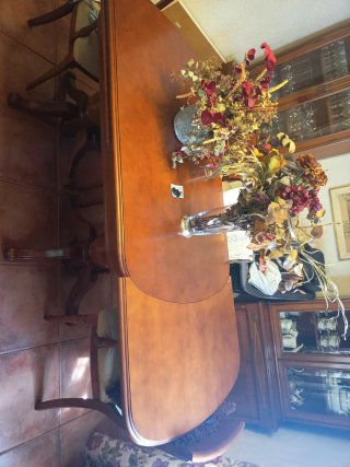 Mesa comedor extensible madera