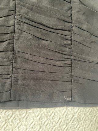 Minifalda H&M negra fruncida