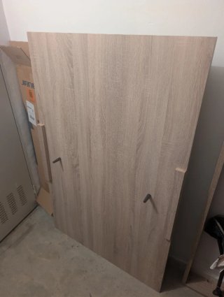 Mesa de comedor de madera rectangular