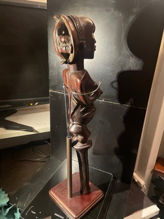Figura Arte Africano Madera Tallada