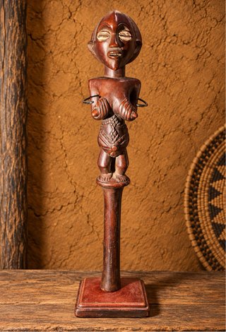 Figura Arte Africano Madera Tallada