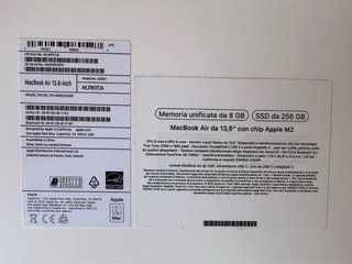 MacBook Air 13,6 M2 Grigio/Argento