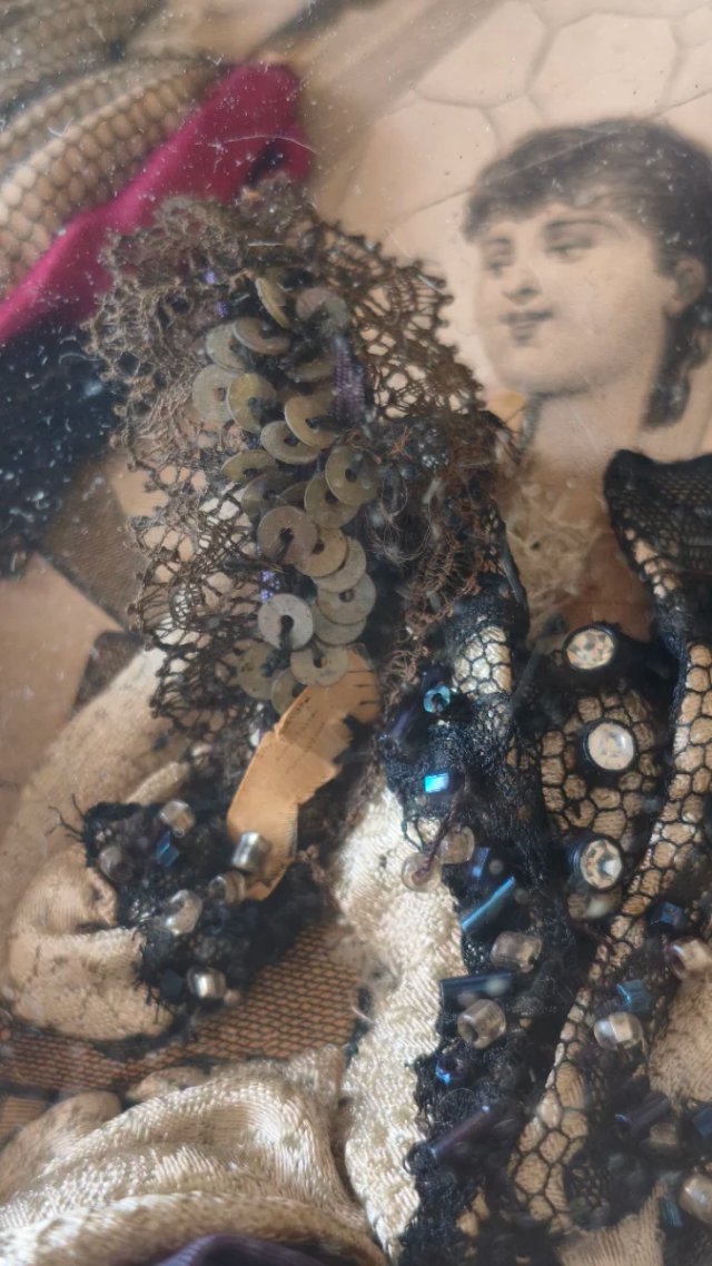 Cuadro moda siglo XIX tableau habillé