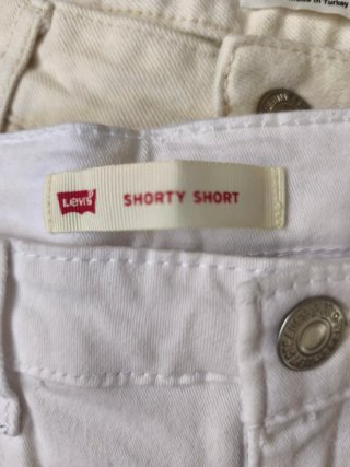 Pantalón corto vaquero Levi's blanco T.16 años