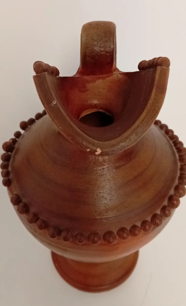 JARRA DE BARRO ARTESANAL HECHA A MANO