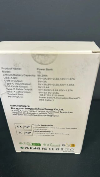 Power Bank 20000mAh Portátil