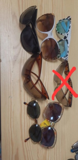 Confezione di 7 occhiali da sole da donna