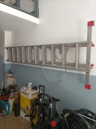 Escalera aluminio 3 tramos 10 peldaños
