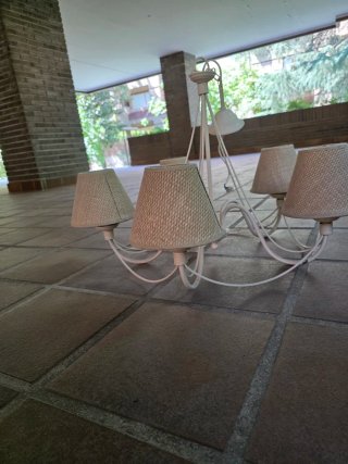 Lámpara araña vintage 5 brazos