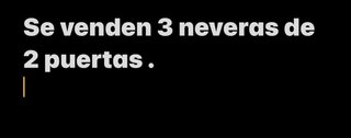 3 Neveras de 2 puertas