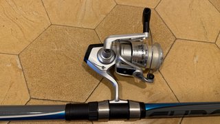 Caña de pesca Caperlan Surf 420 + carrete Bauxit-1