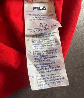 Camiseta Fila Color Block Talla M