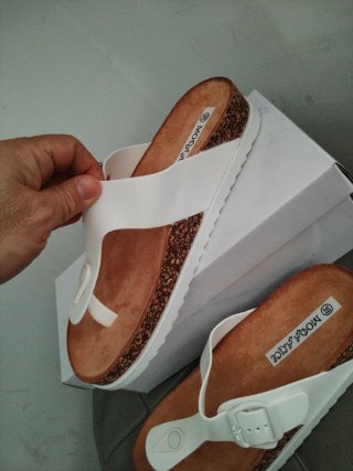 Infradito bianchi Moda Alice N.39