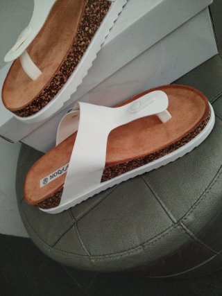 Infradito bianchi Moda Alice N.39