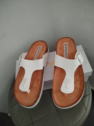 Infradito bianchi Moda Alice N.39