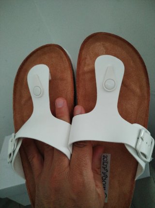 Infradito bianchi Moda Alice N.39
