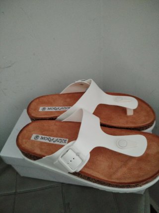 Infradito bianchi Moda Alice N.39