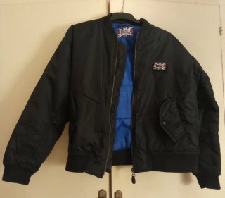 Chaqueta Bomber Lonsdale London Negra