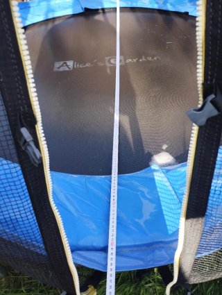 Trampolín con red de seguridad