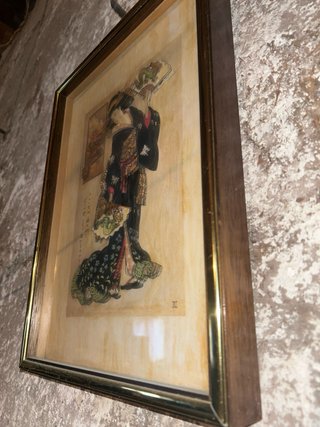 Cuadro japonés hecho a mano
