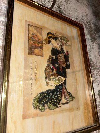 Cuadro japonés hecho a mano